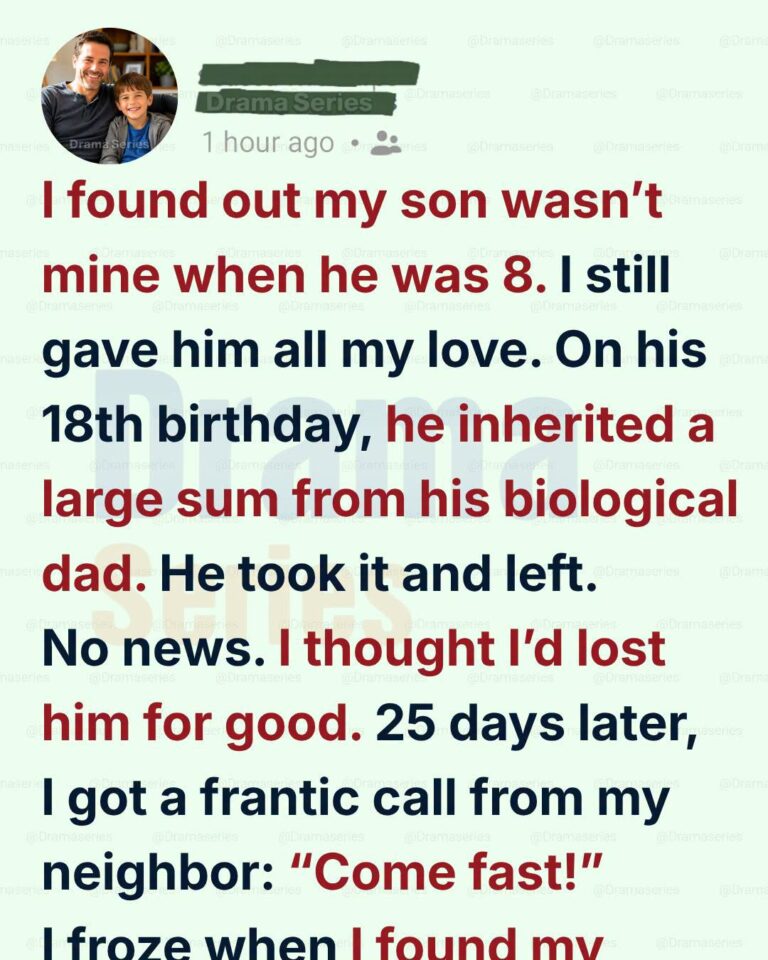 I Found Out My Son Wasn’t Mine When He Was 8—18 Years Later, He Proved That Family Is More Than Blood –